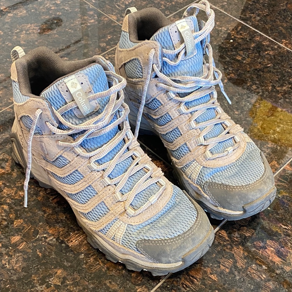 Columbia Women's Light Blue Hiking Shoes